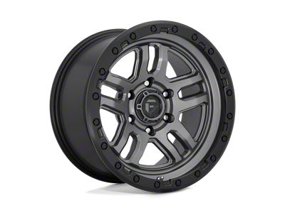 Fuel Wheels Ammo Matte Gunmetal with Black Bead Ring 6-Lug Wheel; 20x9; 20mm Offset (04-08 F-150)