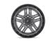 Fuel Wheels Ammo Matte Gunmetal with Black Bead Ring 6-Lug Wheel; 20x9; 20mm Offset (04-08 F-150)