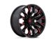 Fuel Wheels Flame Gloss Black Milled with Candy Red 6-Lug Wheel; 20x9; 1mm Offset (04-08 F-150)