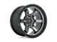 Fuel Wheels Kicker Matte Gunmetal with Black Bead Ring 6-Lug Wheel; 18x9; 1mm Offset (04-08 F-150)