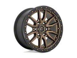 Fuel Wheels Rebel Matte Bronze with Black Bead Ring 6-Lug Wheel; 17x9; 1mm Offset (04-08 F-150)