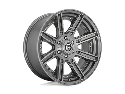 Fuel Wheels Rogue Platinum Brushed Gunmetal Tinted Clear 6-Lug Wheel; 20x9; 1mm Offset (04-08 F-150)