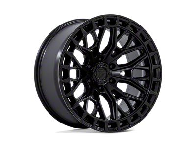 Fuel Wheels Sigma Blackout with Gloss Black Lip 6-Lug Wheel; 22x9.5; 18mm Offset (04-08 F-150)