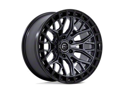 Fuel Wheels Sigma Matte Gunmetal with Matte Black Lip 6-Lug Wheel; 22x9.5; 18mm Offset (04-08 F-150)