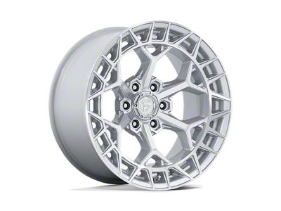 Fuel Wheels Charger Gloss Silver with Machined Face 6-Lug Wheel; 22x10; -18mm Offset (07-13 Sierra 1500)