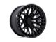 Fuel Wheels Sigma Blackout with Gloss Black Lip 6-Lug Wheel; 22x9.5; 18mm Offset (07-13 Sierra 1500)