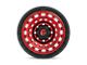 Fuel Wheels Zephyr Candy Red with Black Bead Ring 6-Lug Wheel; 17x9; -12mm Offset (07-13 Sierra 1500)