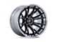 Fuel Wheels Catalyst Gloss Black with Brushed Gray Tint Face and Lip 8-Lug Wheel; 22x12; -44mm Offset (07-10 Sierra 2500 HD)