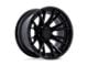 Fuel Wheels Catalyst Matte Black with Gloss Black Lip 8-Lug Wheel; 20x10; -18mm Offset (07-10 Sierra 2500 HD)