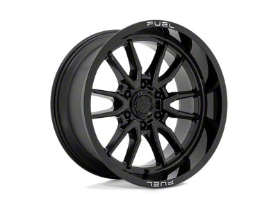 Fuel Wheels Clash Gloss Black 8-Lug Wheel; 20x9; 1mm Offset (11-14 Sierra 2500 HD)