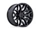 Fuel Wheels Flux Gloss Black Brushed Face with Gray Tint 8-Lug Wheel; 20x10; -18mm Offset (11-14 Sierra 2500 HD)