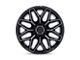 Fuel Wheels Flux Gloss Black Brushed Face with Gray Tint 8-Lug Wheel; 20x10; -18mm Offset (11-14 Sierra 2500 HD)