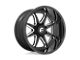 Fuel Wheels Hammer Gloss Black Milled 8-Lug Wheel; 20x9; 1mm Offset (11-14 Sierra 2500 HD)