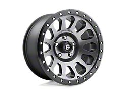 Fuel Wheels Vector Matte Gunmetal with Black Bead Ring 8-Lug Wheel; 20x9; 1mm Offset (07-10 Sierra 2500 HD)