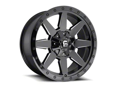 Fuel Wheels Wildcat Gloss Black Milled 8-Lug Wheel; 20x9; 1mm Offset (07-10 Sierra 2500 HD)