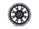 Fuel Wheels Catalyst Gloss Black with Brushed Gray Tint Face and Lip 8-Lug Wheel; 20x9; 1mm Offset (11-14 Sierra 3500 HD SRW)