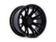 Fuel Wheels Catalyst Matte Black with Gloss Black Lip 8-Lug Wheel; 24x12; -44mm Offset (11-14 Sierra 3500 HD SRW)