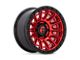 Fuel Wheels Cycle Candy Red with Black Ring 6-Lug Wheel; 17x9; 1mm Offset (07-13 Silverado 1500)