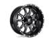 Fuel Wheels Vandal Gloss Black Milled 6-Lug Wheel; 20x9; 19mm Offset (07-13 Silverado 1500)