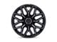 Fuel Wheels Flux Gloss Black Brushed Face with Gray Tint 8-Lug Wheel; 20x9; 1mm Offset (11-14 Silverado 2500 HD)