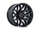 Fuel Wheels Flux Gloss Black Brushed Face with Gray Tint 8-Lug Wheel; 22x10; -18mm Offset (11-14 Silverado 2500 HD)