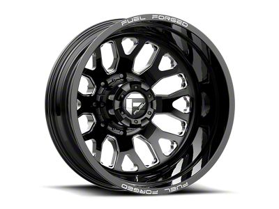 Fuel Wheels FF19D Gloss Black Milled 8-Lug Wheel; 22x12; -50mm Offset (11-14 Silverado 3500 HD SRW)