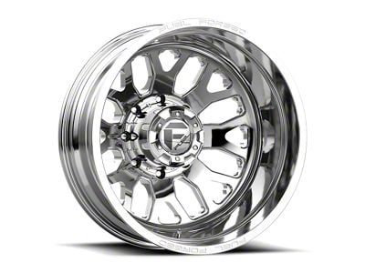 Fuel Wheels FF19D Polished 8-Lug Wheel; 22x12; -50mm Offset (11-14 Silverado 3500 HD SRW)