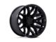 Fuel Wheels Flux Blackout 8-Lug Wheel; 20x10; -18mm Offset (11-14 Silverado 3500 HD SRW)