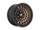 Fuel Wheels Zephyr Matte Bronze with Black Bead Ring 8-Lug Wheel; 17x9; 1mm Offset (07-10 Silverado 3500 HD SRW)