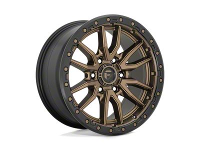 Fuel Wheels Rebel Matte Bronze with Black Bead Ring 6-Lug Wheel; 22x12; -44mm Offset (07-14 Tahoe)