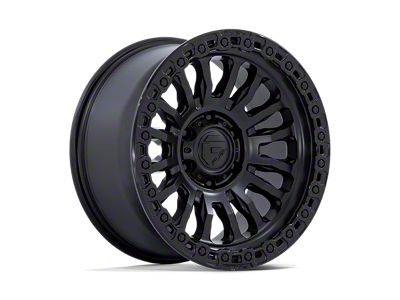 Fuel Wheels Rincon Matte Black with Gloss Black Lip 6-Lug Wheel; 17x8.5; -1mm Offset (07-14 Tahoe)