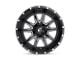 Fuel Wheels Vandal Gloss Black Milled 6-Lug Wheel; 20x9; 19mm Offset (07-14 Tahoe)