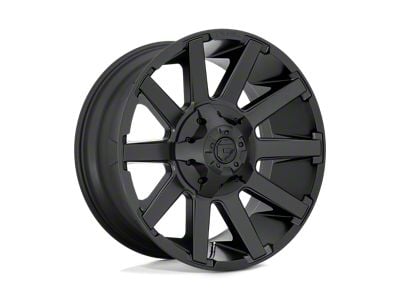 Fuel Wheels Contra Satin Black 6-Lug Wheel; 20x9; 2mm Offset (07-14 Yukon)