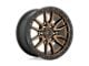 Fuel Wheels Rebel Matte Bronze with Black Bead Ring 6-Lug Wheel; 22x12; -44mm Offset (07-14 Yukon)