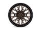 Fuel Wheels Sigma Matte Bronze with Matte Black Lip 6-Lug Wheel; 22x9.5; 18mm Offset (07-14 Yukon)