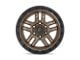 Fuel Wheels Ammo Matte Bronze with Black Bead Ring 6-Lug Wheel; 18x9; 1mm Offset (09-14 F-150)