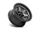 Fuel Wheels Block Matte Gunmetal with Black Ring 6-Lug Wheel; 17x9; -12mm Offset (09-14 F-150)