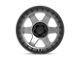 Fuel Wheels Block Matte Gunmetal with Black Ring 6-Lug Wheel; 17x9; -12mm Offset (09-14 F-150)