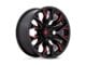 Fuel Wheels Flame Gloss Black Milled with Candy Red 6-Lug Wheel; 20x9; 1mm Offset (09-14 F-150)