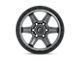 Fuel Wheels Kicker Matte Gunmetal with Black Bead Ring 6-Lug Wheel; 18x9; 1mm Offset (09-14 F-150)