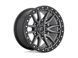 Fuel Wheels Rebel Matte Gunmetal with Black Bead Ring 6-Lug Wheel; 17x9; -12mm Offset (09-14 F-150)