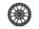 Fuel Wheels Rebel Matte Gunmetal with Black Bead Ring 6-Lug Wheel; 17x9; -12mm Offset (09-14 F-150)