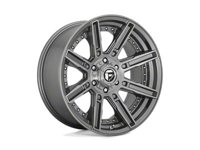 Fuel Wheels Rogue Platinum Brushed Gunmetal Tinted Clear 6-Lug Wheel; 20x9; 1mm Offset (09-14 F-150)