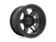 Fuel Wheels Block Matte Black with Black Ring 5-Lug Wheel; 18x9; 1mm Offset (09-18 RAM 1500)