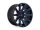 Fuel Wheels Contra Gloss Black with Blue Tinted Clear 5-Lug Wheel; 20x9; 1mm Offset (09-18 RAM 1500)