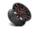 Fuel Wheels Rage Gloss Black with Red Tinted Clear 5-Lug Wheel; 20x9; 1mm Offset (09-18 RAM 1500)