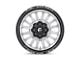 Fuel Wheels Arc Silver Brushed Face with Milled Black Lip 8-Lug Wheel; 20x9; 1mm Offset (10-18 RAM 2500)