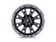 Fuel Wheels Catalyst Gloss Black with Brushed Gray Tint Face and Lip 8-Lug Wheel; 22x12; -44mm Offset (10-18 RAM 3500 SRW)