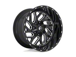 Fuel Wheels Triton Gloss Black Milled 8-Lug Wheel; 20x9; 1mm Offset (10-18 RAM 3500 SRW)