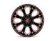 Fuel Wheels Assault Matte Black with Red Milled 8-Lug Wheel; 20x9; 1mm Offset (11-16 F-250 Super Duty)